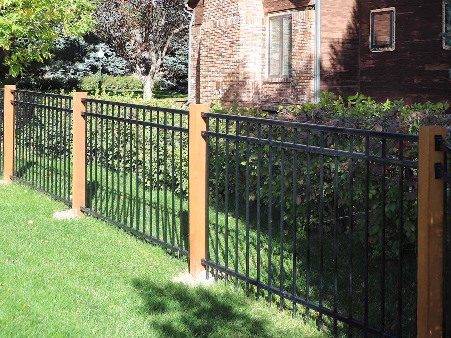 Photo of a wrought iron fence from a Eastern Montana fence contractor