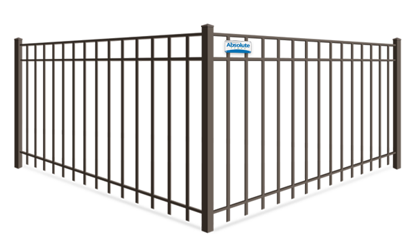 Strong metal fence installed with 3 rails in Montana