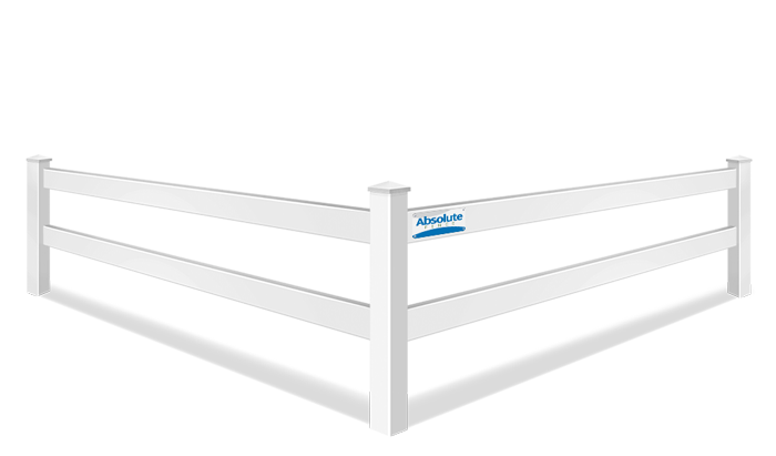 Vinyl 2 rail farm fence company Montana