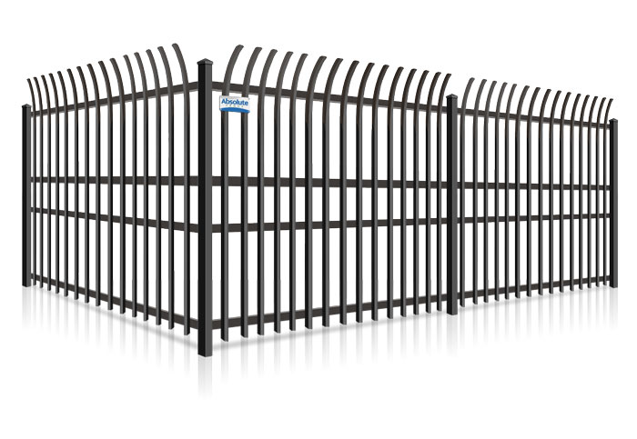 Commercial Wrought Iron fence installation for the Montana area.