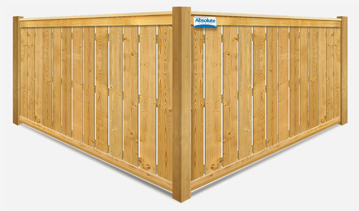 Semi-privacy wood fence company in Montana