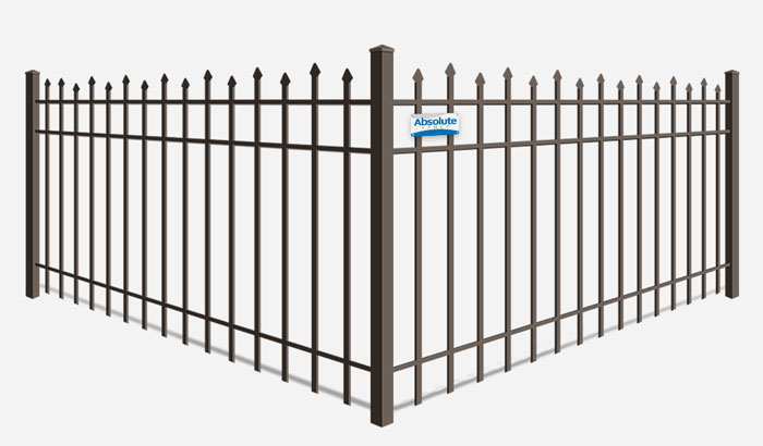 Alternating picket ornamental steel fence company in Montana