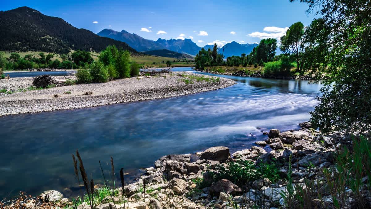 Beautiful landscape view in Forsyth Montana